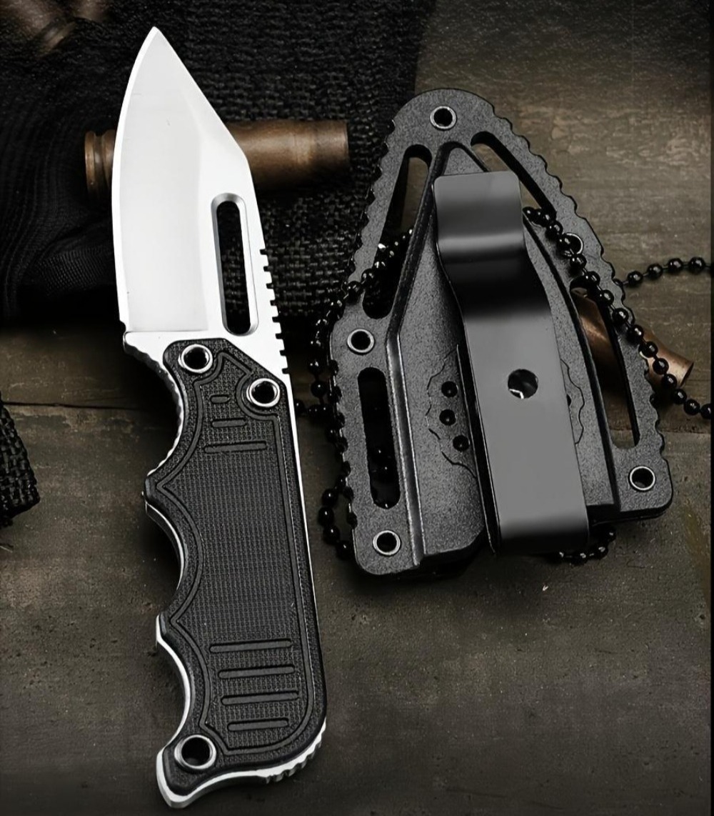 Everyday Carry (Edc) Knife - Przenośny nóż na szyję z pochwą