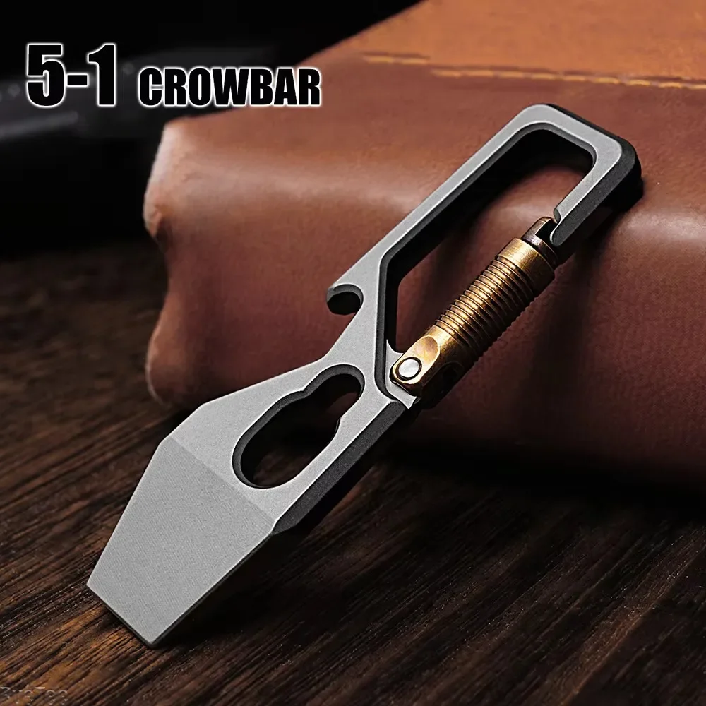 Titanium Pry Bar - 6cm 5-1 wielofunkcyjny brelok do kluczy