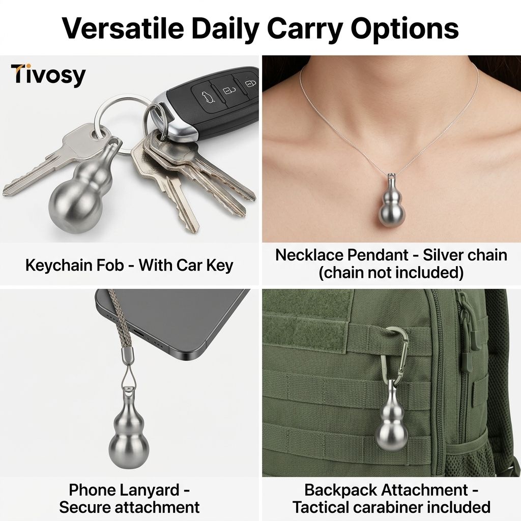 Tivosy Pure Titanium Lucky Gou – Pill Fob Capsule recenzja i cena