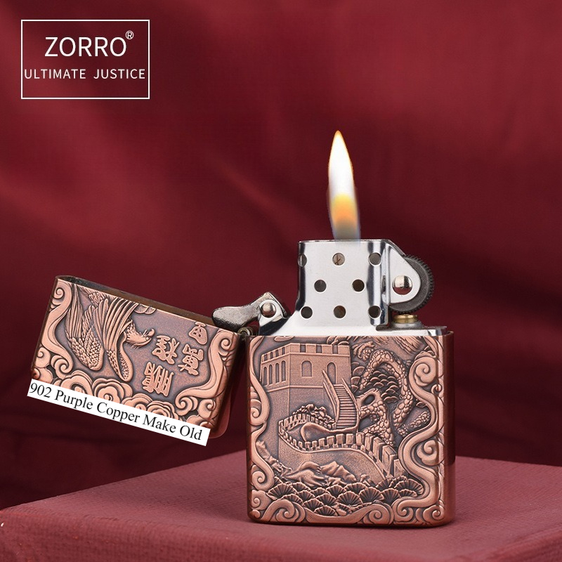 ZORRO 902 Fioletowa Miedziana  – Lighter Insert Zippo recenzja i cena