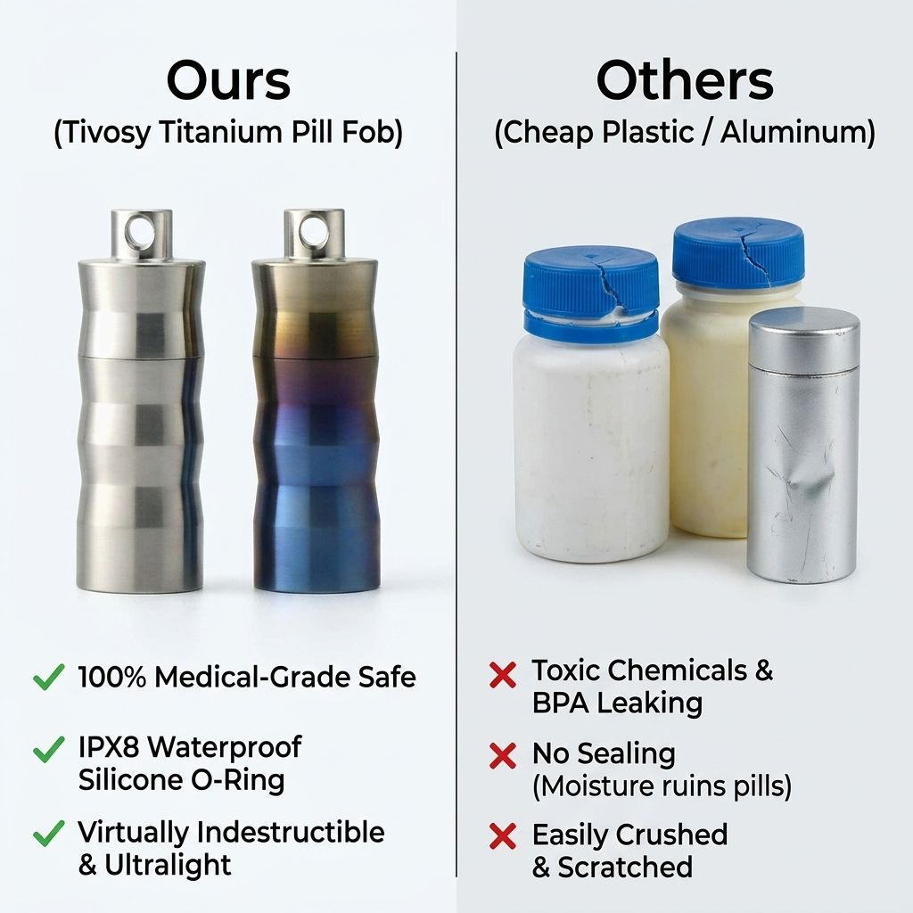 Tivosy Pure Titanium Pill Hold – Pill Fob Capsule recenzja i cena