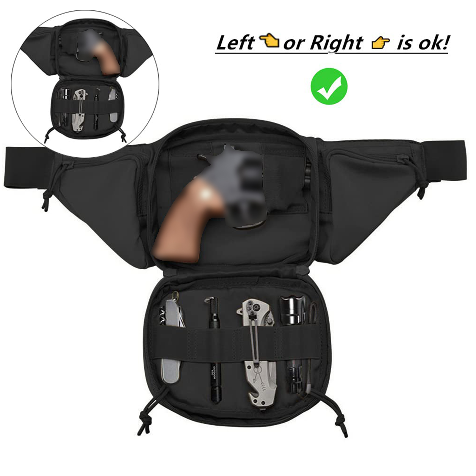 Taktyczna saszetka biodrowa na – Edc Concealed Carry Holster recenzja i cena
